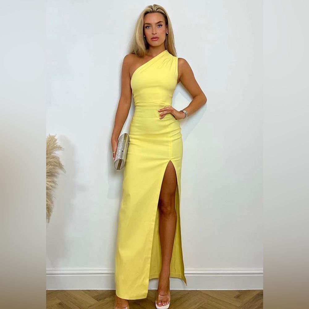 Sherbet yellow maxi dress
